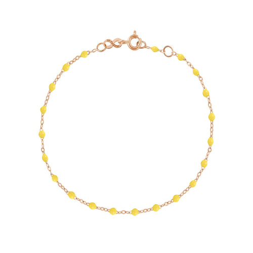 Gigi Clozeau - Bracelet citron Classique Gigi, or rose, 15 cm