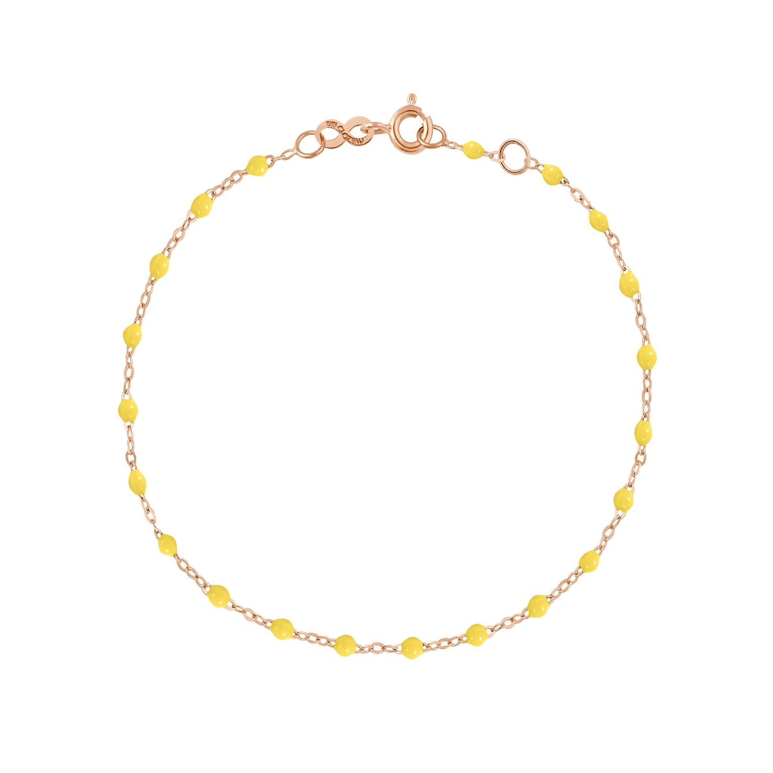 Gigi Clozeau - Bracelet citron Classique Gigi, or rose, 17 cm