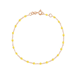 Gigi Clozeau - Bracelet citron Classique Gigi, or rose, 18 cm