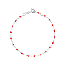 Gigi Clozeau - Bracelet coquelicot Classique Gigi, or blanc, 15 cm