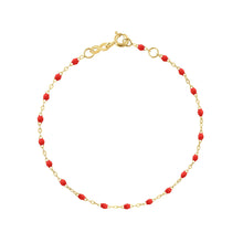 Gigi Clozeau - Bracelet coquelicot Classique Gigi, or jaune, 15 cm