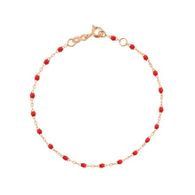 Gigi Clozeau - Bracelet coquelicot Classique Gigi, or rose, 15 cm