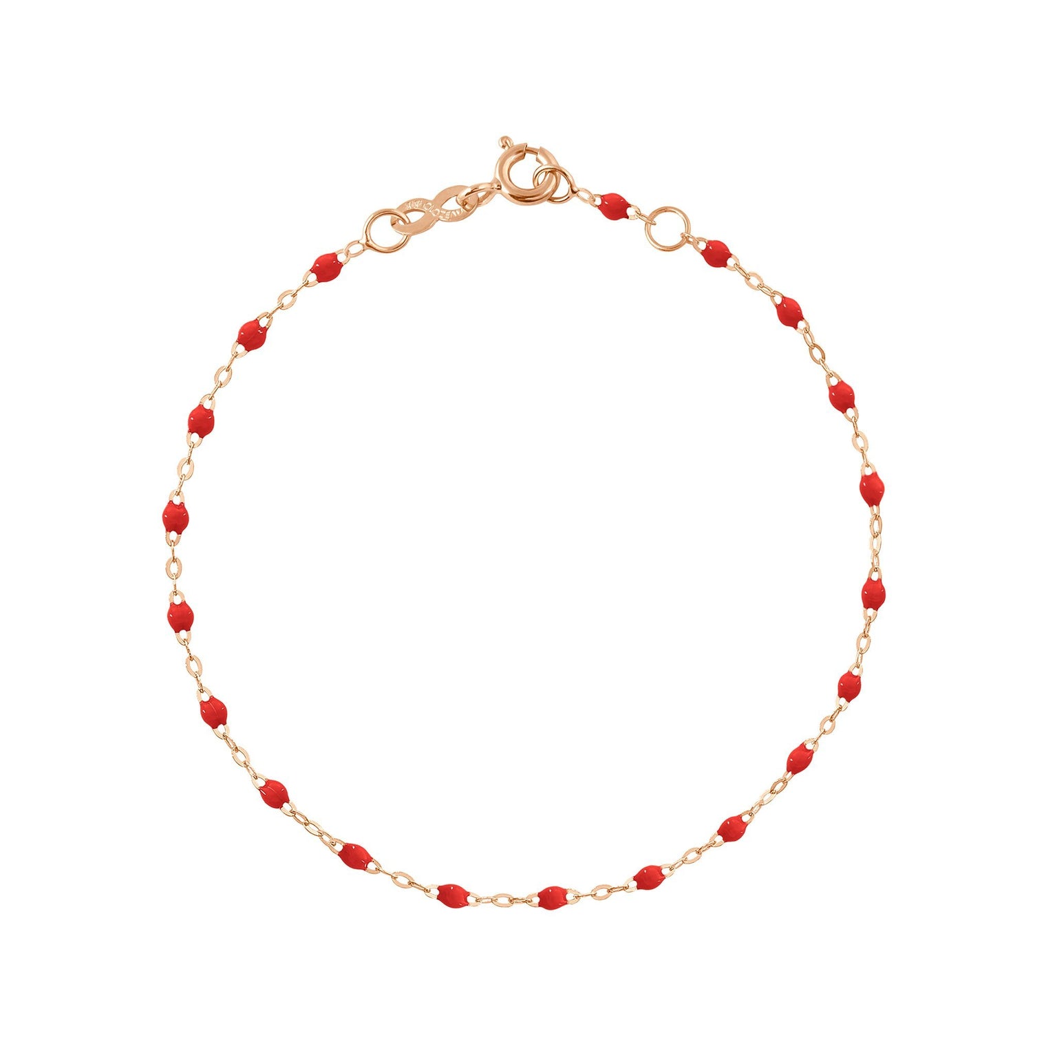 Gigi Clozeau - Bracelet coquelicot Classique Gigi, or rose, 15 cm