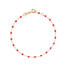 Gigi Clozeau - Bracelet coquelicot Classique Gigi, or rose, 18 cm