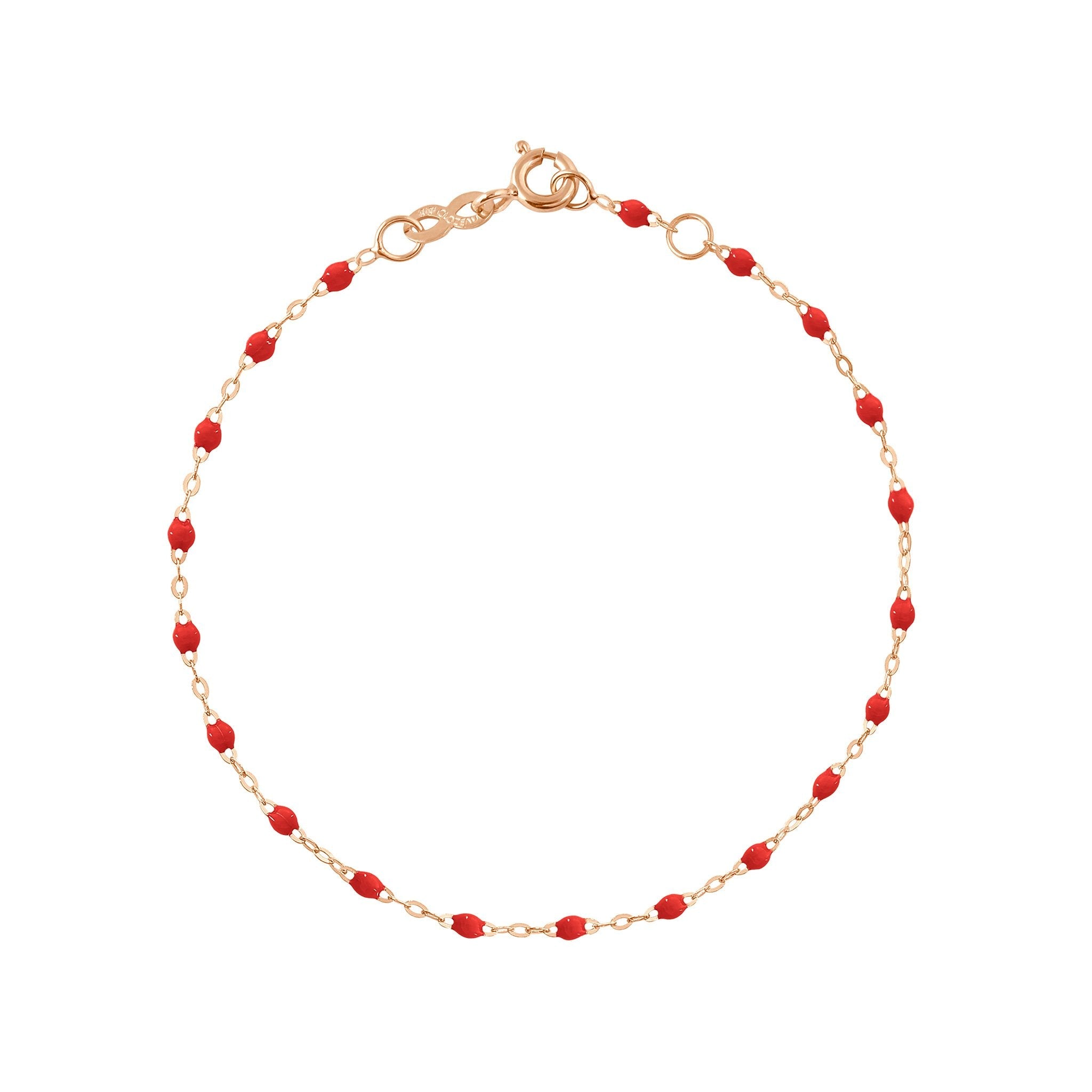 Gigi Clozeau - Bracelet coquelicot Classique Gigi, or rose, 19 cm