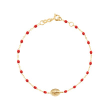 Gigi Clozeau - Bracelet coquelicot Madone or jaune, 17 cm