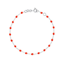 Gigi Clozeau - Bracelet corail Classique Gigi, or blanc, 19 cm