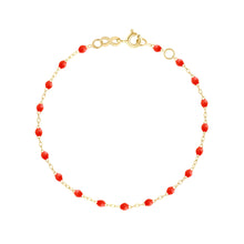 Gigi Clozeau - Bracelet corail Classique Gigi, or jaune, 17 cm