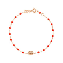 Gigi Clozeau - Bracelet corail Madone or rose, 17 cm