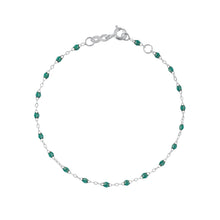 Gigi Clozeau - Bracelet émeraude Classique Gigi, or blanc, 15 cm