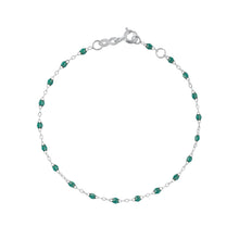 Gigi Clozeau - Bracelet émeraude Classique Gigi, or blanc, 19 cm