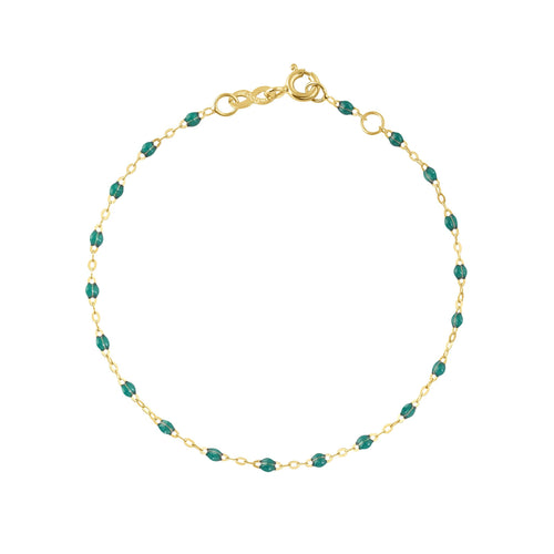 Gigi Clozeau - Bracelet émeraude Classique Gigi, or jaune, 17 cm