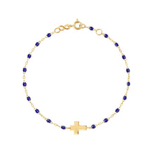 Gigi Clozeau - Bracelet enfant prusse Croix, or jaune, 15 cm