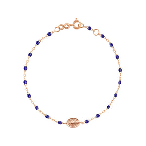 Gigi Clozeau - Bracelet enfant prusse Madone or rose, 15 cm