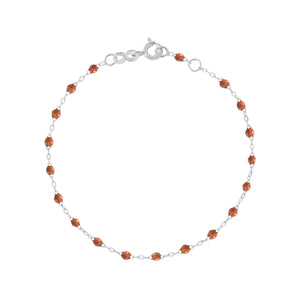 Gigi Clozeau - Bracelet fauve Classique Gigi, or blanc, 18 cm