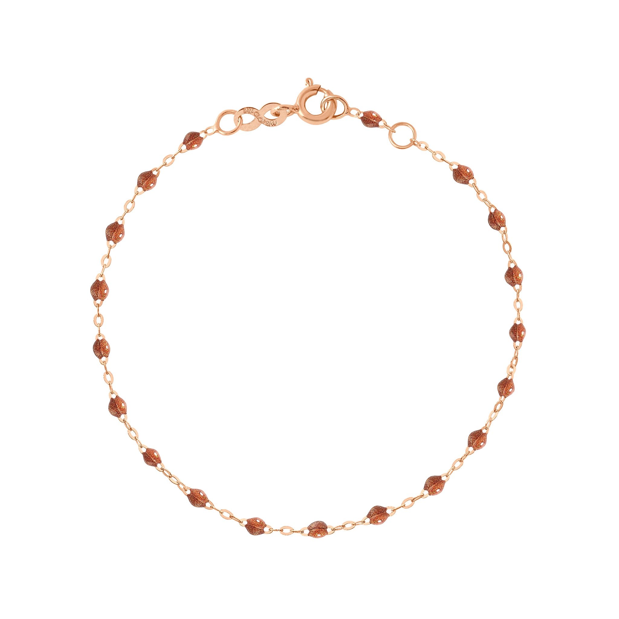 Bracelet fauve Classique Gigi, or rose, 17 cm