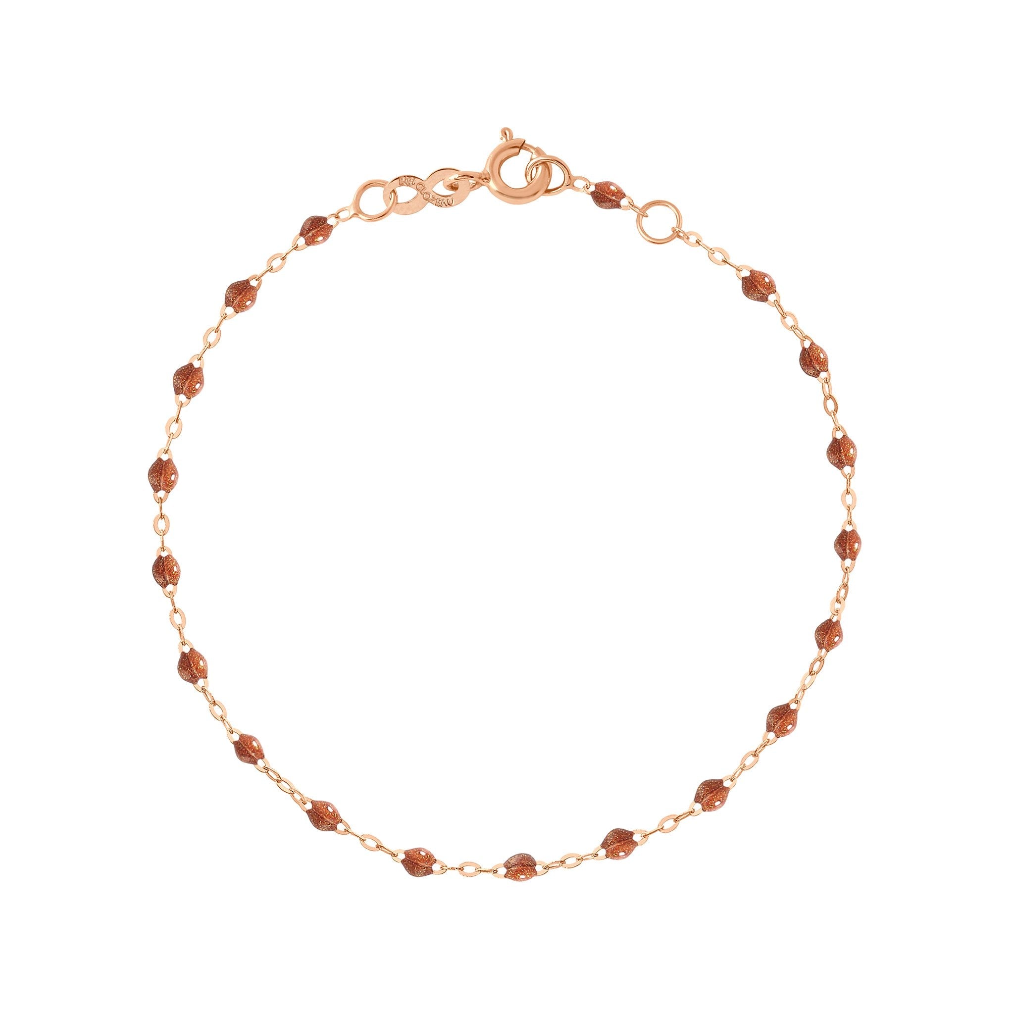 Gigi Clozeau - Bracelet fauve Classique Gigi, or rose, 19 cm