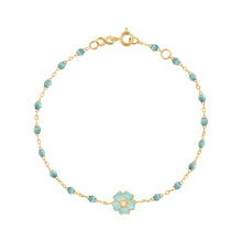 Gigi Clozeau - Bracelet glacier Fleur, diamant, or jaune, 17 cm
