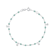 Gigi Clozeau - Bracelet glacier Gigi Suprême, or blanc, 4 diamants, 17 cm