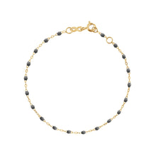 Gigi Clozeau - Bracelet gris foncé Classique Gigi, or jaune, 17 cm