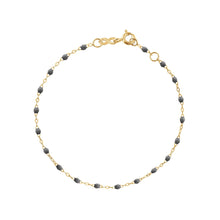 Gigi Clozeau - Bracelet gris foncé Classique Gigi, or jaune, 19 cm