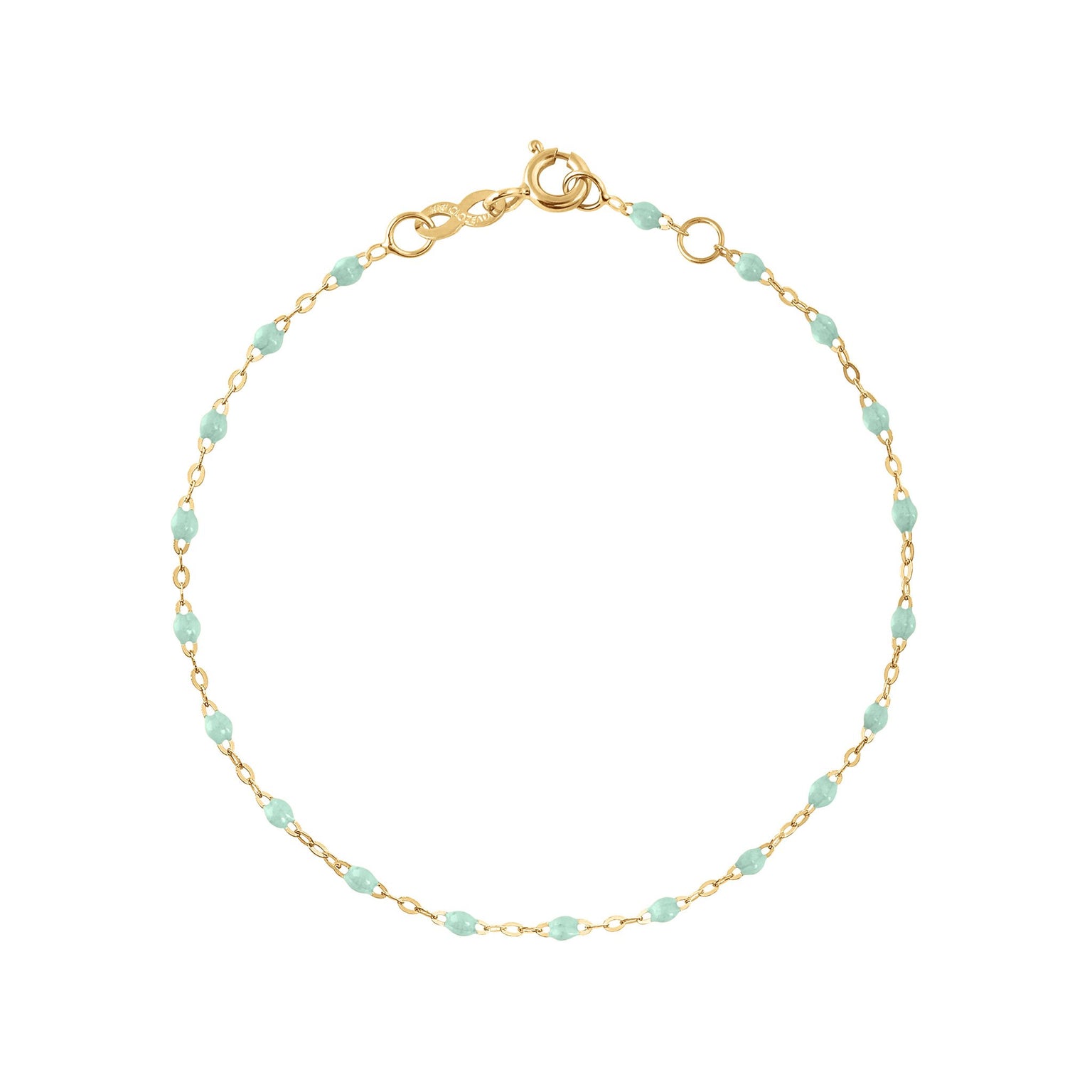 Gigi Clozeau - Bracelet jade Classique Gigi, or jaune, 15 cm