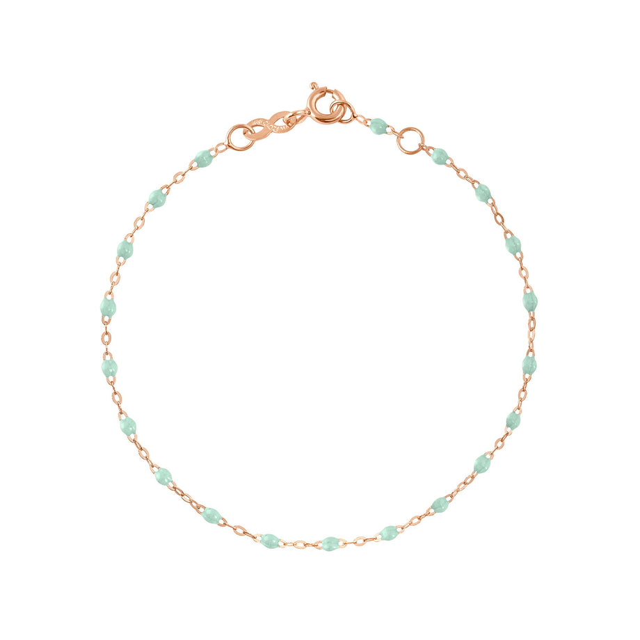 Gigi Clozeau - Bracelet jade Classique Gigi, or rose, 17 cm