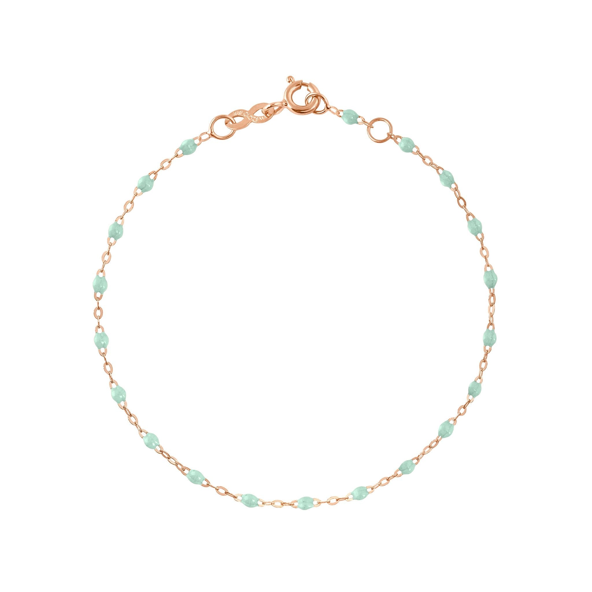 Gigi Clozeau - Bracelet jade Classique Gigi, or rose, 19 cm