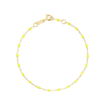 Gigi Clozeau - Bracelet jaune fluo Classique Gigi, or jaune, 15 cm