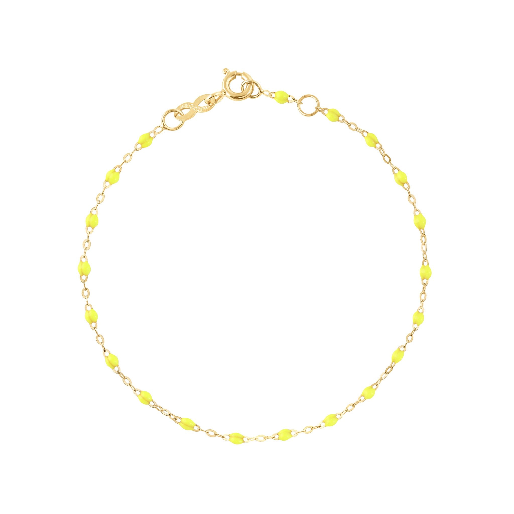 Gigi Clozeau - Bracelet jaune fluo Classique Gigi, or jaune, 17 cm
