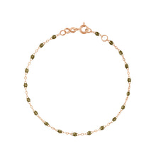 Gigi Clozeau - Bracelet kaki Classique Gigi, or rose, 15 cm