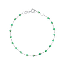 Gigi Clozeau - Bracelet menthe Classique Gigi, or blanc, 15 cm