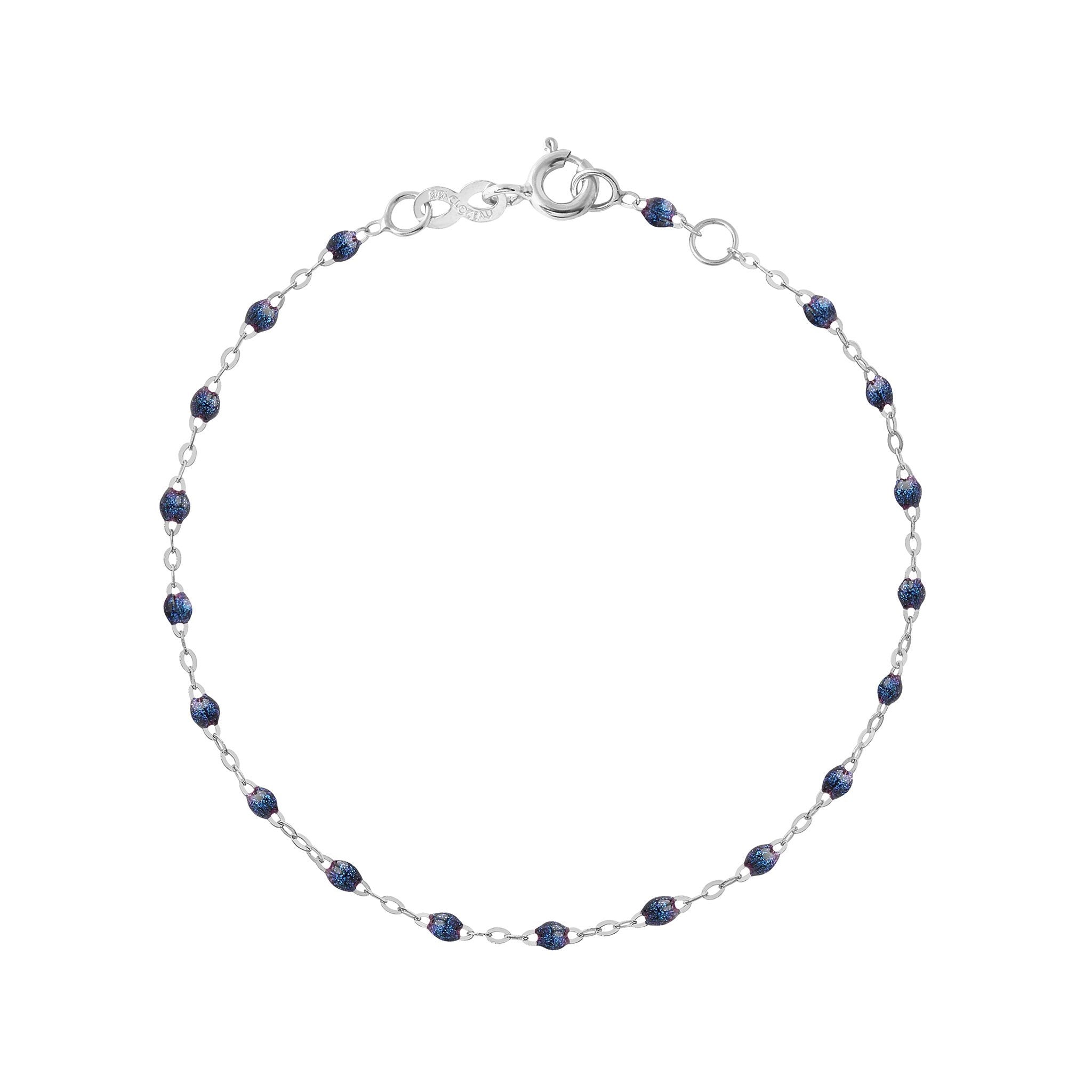 Gigi Clozeau - Bracelet nuit Classique Gigi, or blanc, 19 cm