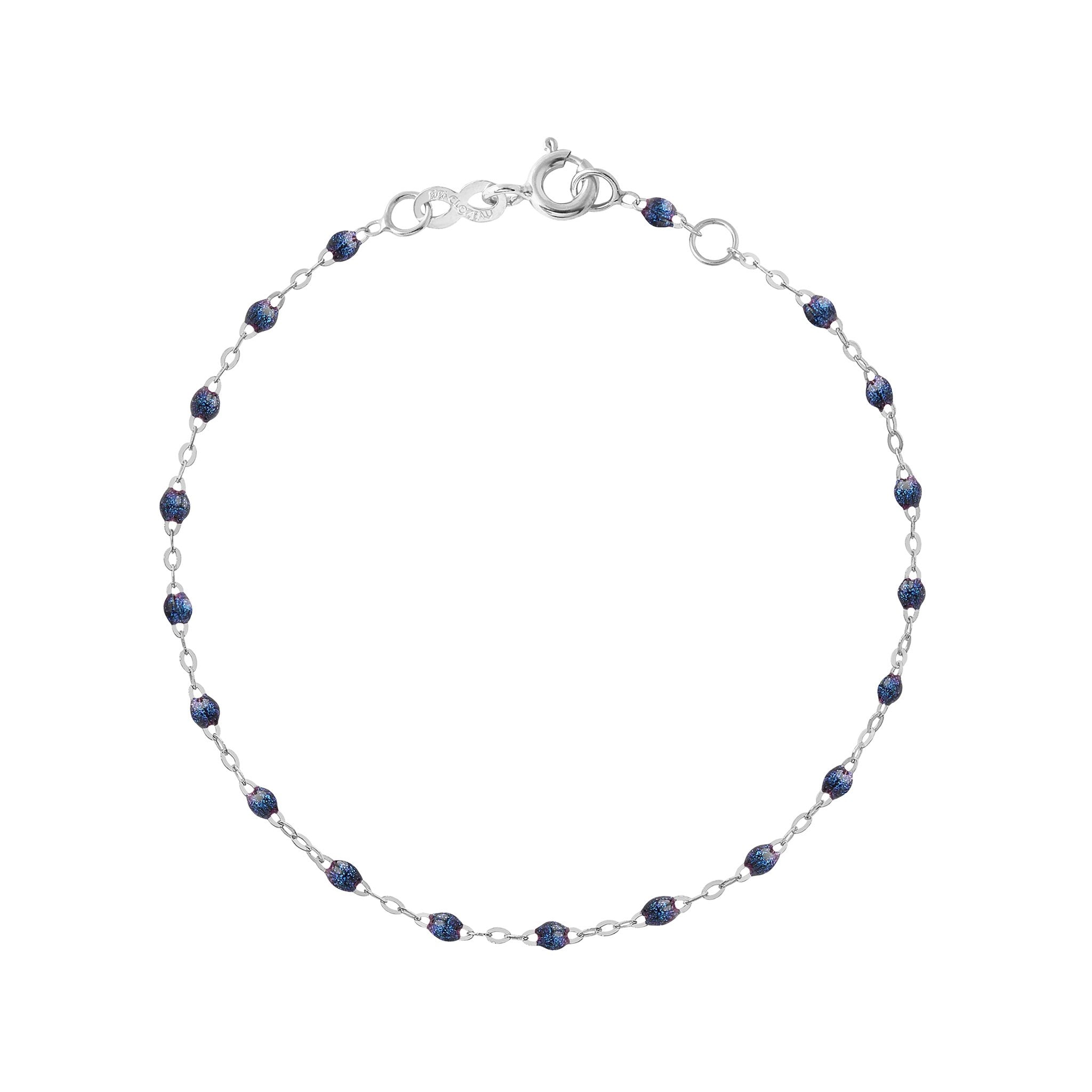 Gigi Clozeau - Bracelet nuit Classique Gigi, or blanc, 17 cm