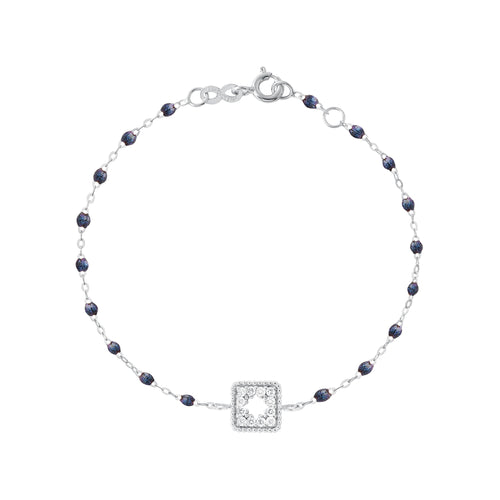 Gigi Clozeau - Bracelet nuit Trésor, diamants, or blanc, 17 cm