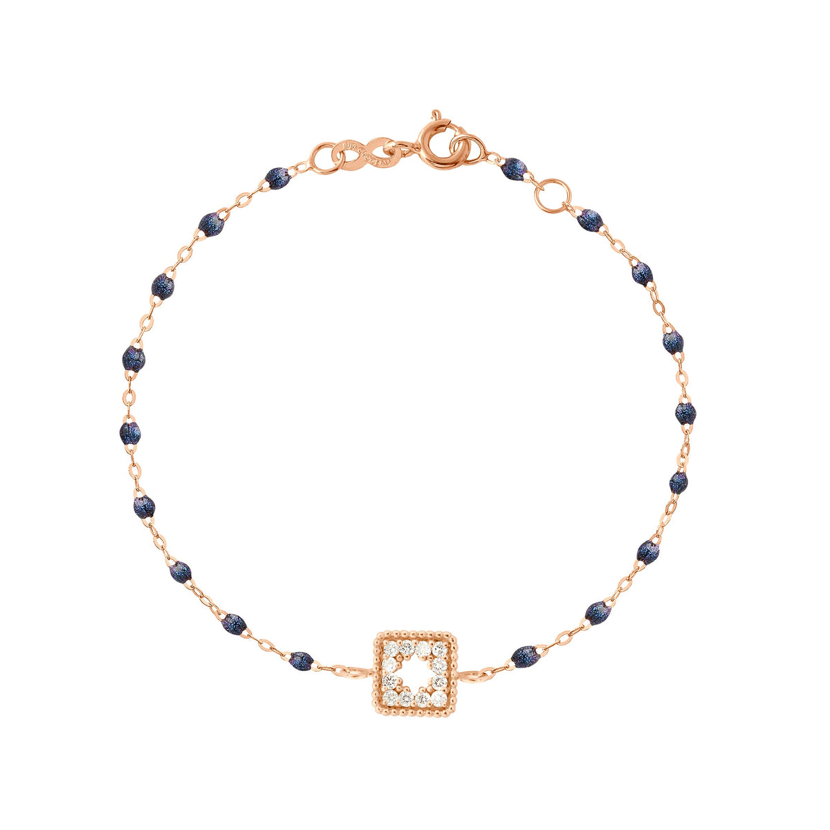 gigi clozeau Bracelet nuit Trésor diamants or rose 17 cm