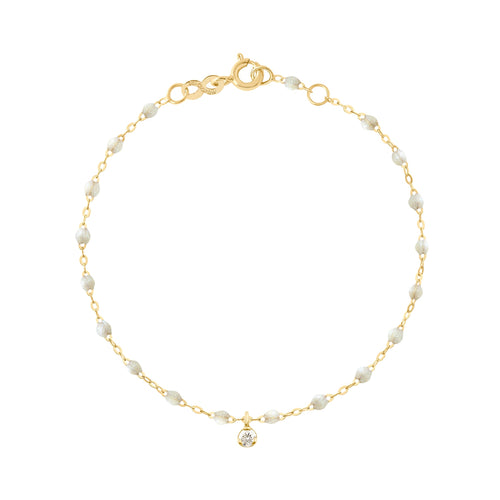 Gigi Clozeau - Bracelet opale Gigi Suprême, or jaune, 1 diamant, 17 cm