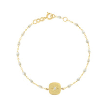 Gigi Clozeau - Bracelet opale Miss Gigi diamant, or jaune, 17 cm