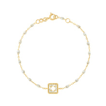 Gigi Clozeau - Bracelet opale Trésor, diamants, or jaune, 17 cm