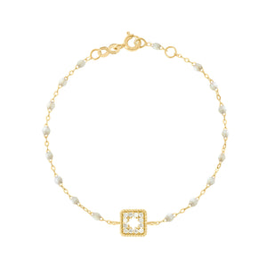 Gigi Clozeau - Bracelet opale Trésor, diamants, or jaune, 17 cm