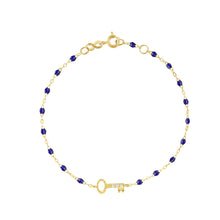 Gigi Clozeau - Bracelet prusse Clé diamants, or jaune, 17 cm