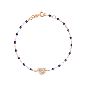 Gigi Clozeau - Bracelet prusse In Love, diamants, or rose, 17 cm