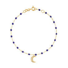 Gigi Clozeau - Bracelet prusse Lune, diamants, or jaune, 17 cm