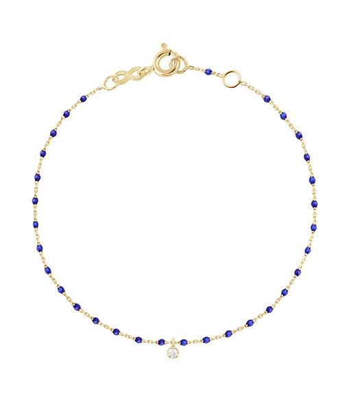 Gigi Clozeau - Bracelet prusse Mini Gigi, or jaune, 1 diamant, 17 cm