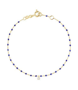 Gigi Clozeau - Bracelet prusse Mini Gigi, or jaune, 1 diamant, 17 cm