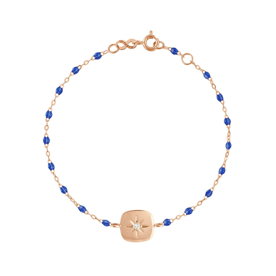 Gigi Clozeau - Bracelet prusse Miss Gigi diamant, or rose, 17 cm