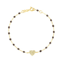 Gigi Clozeau - Bracelet quartz In Love, diamants, or jaune, 17 cm