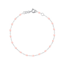 Gigi Clozeau - Bracelet rose bébé Classique Gigi, or blanc, 17 cm
