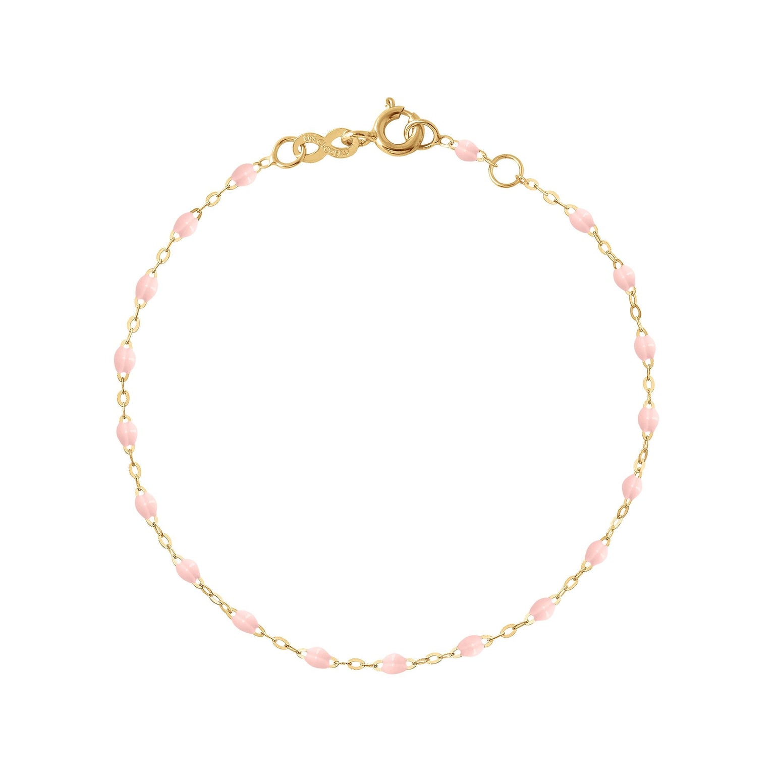 Gigi Clozeau - Bracelet rose bébé Classique Gigi, or jaune, 17 cm