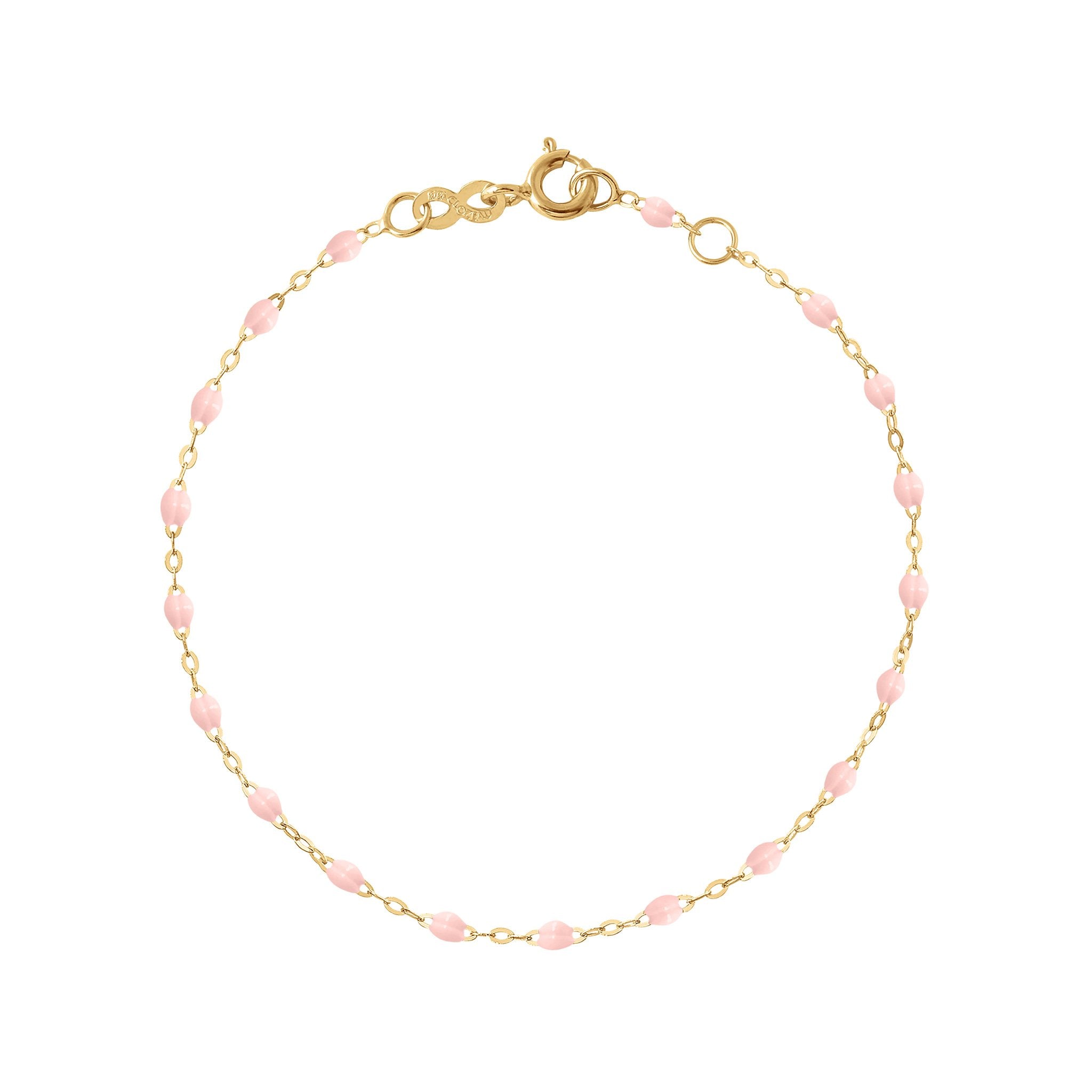 Gigi Clozeau - Bracelet rose bébé Classique Gigi, or jaune, 17 cm